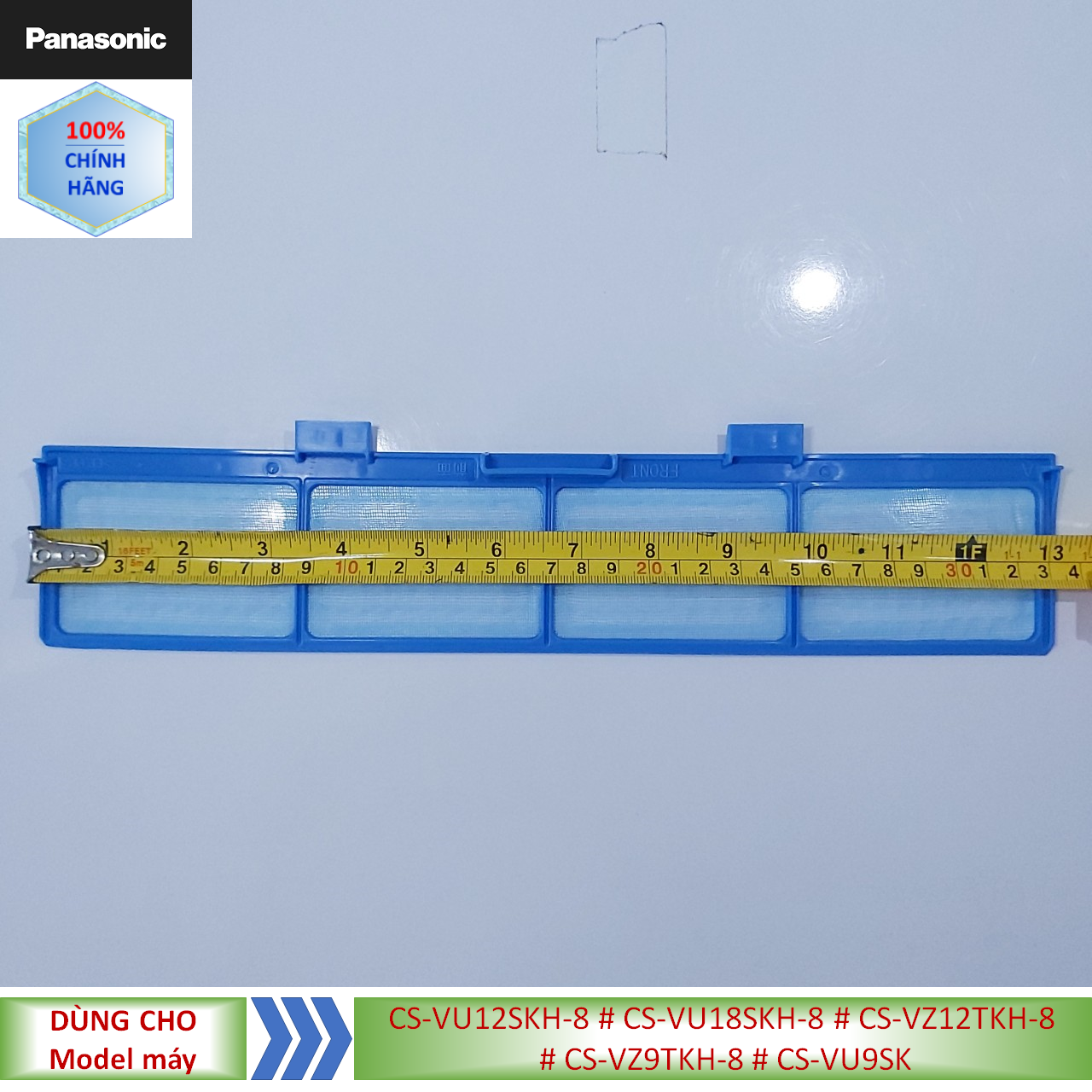 Phụ kiện Lưới lọc điều hòa Panasonic model CS-VU12SKH-8 #CS-VU18SKH-8 #CS-VZ12TKH-8 #CS-VZ9TKH-8 #CS-VU9SKH-8- Tấm nhỏ