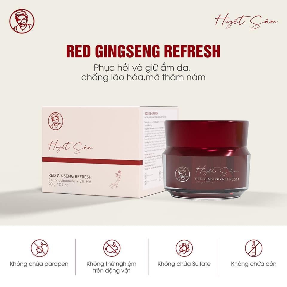 Kem face huyết sâm phục hồi bà lão giữ ẩm chống lão hóa mờ thâm nám