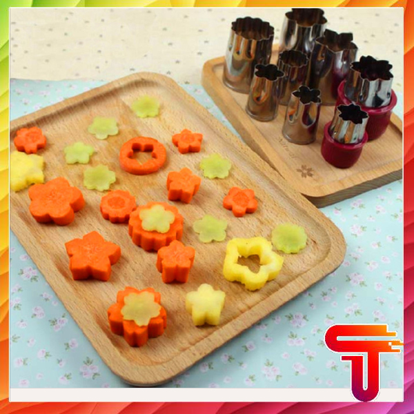 Bộ dụng cụ tỉa hoa cà rốt 8 món - bộ dụng cụ tỉa rau củ quả - bộ tỉa cà rốt