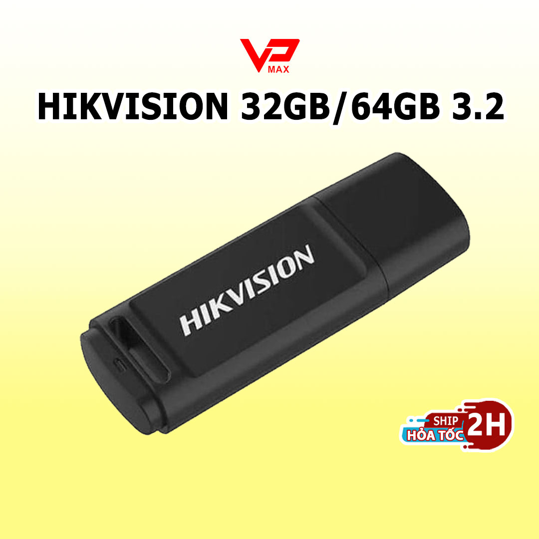 Usb hikvision 32gb 64gb chuẩn usb 3.2 - usb có nắp bảo vệ tốc độ cao chống sốc - vp max