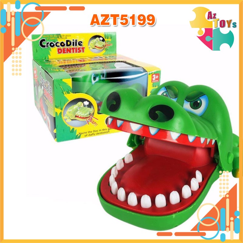 Đồ chơi cá sấu cắn tay bằng nhựa - azt5199