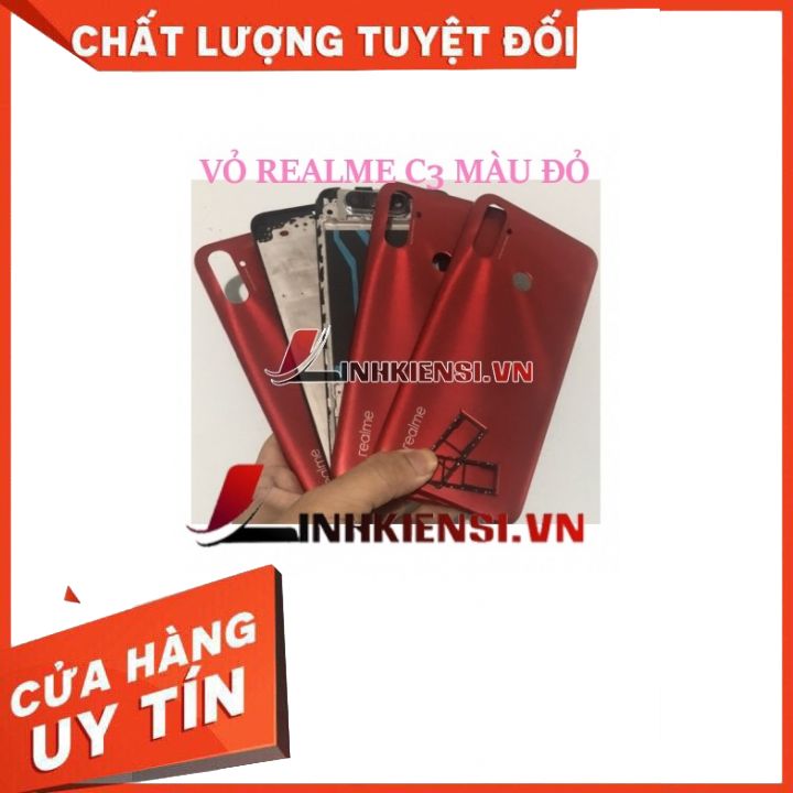 Vỏ realme c3 màu đỏ