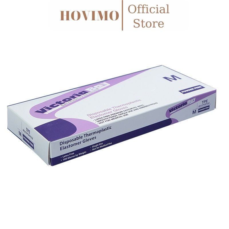 Găng tay nilon dùng 1 lần siêu dai HOVIMO cao cấp đa năng PVN17576