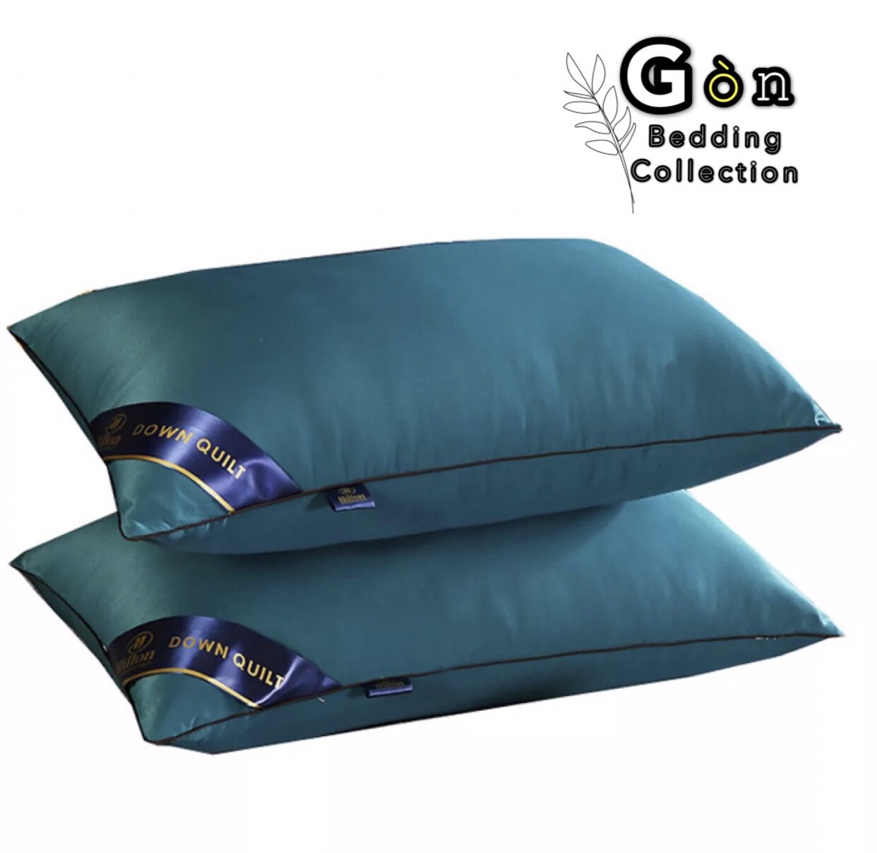 COMBO 2 Ruột Gối Hilton Cao Cấp ,Kích Thước 45x65 - Mềm Mịn Mát , Thoáng Khí Giúp Giấc Ngủ Sâu Hơn