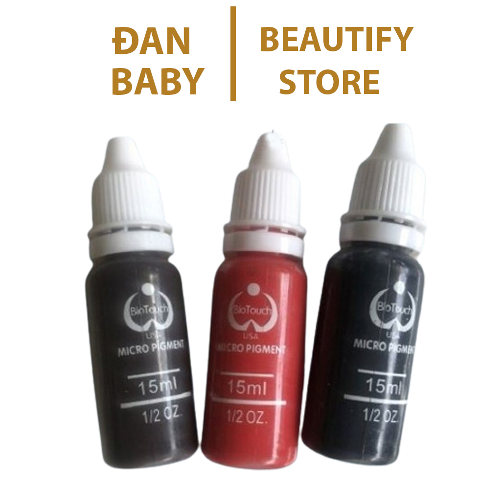 Mực học phun xăm, mực tập phun xăm dùng trên da giả lọ 15ml