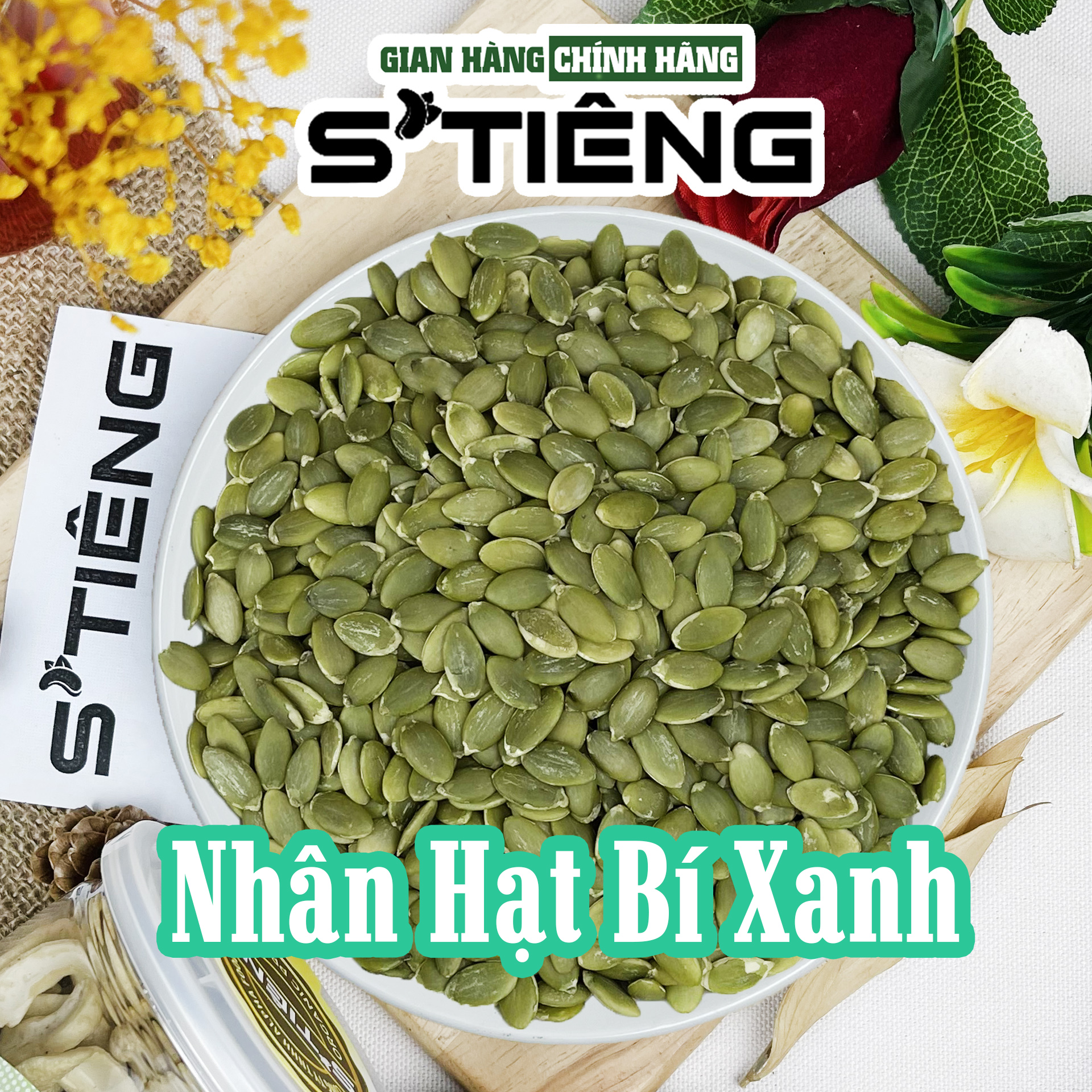 Nhân hạt bí xanh ấn độ tách vỏ stieng
