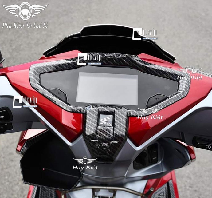 Ốp viền đồng hồ airblade ab 2023 đời mới 160cc, 125cc, airblade 2020 - 2023 carbon ms2605