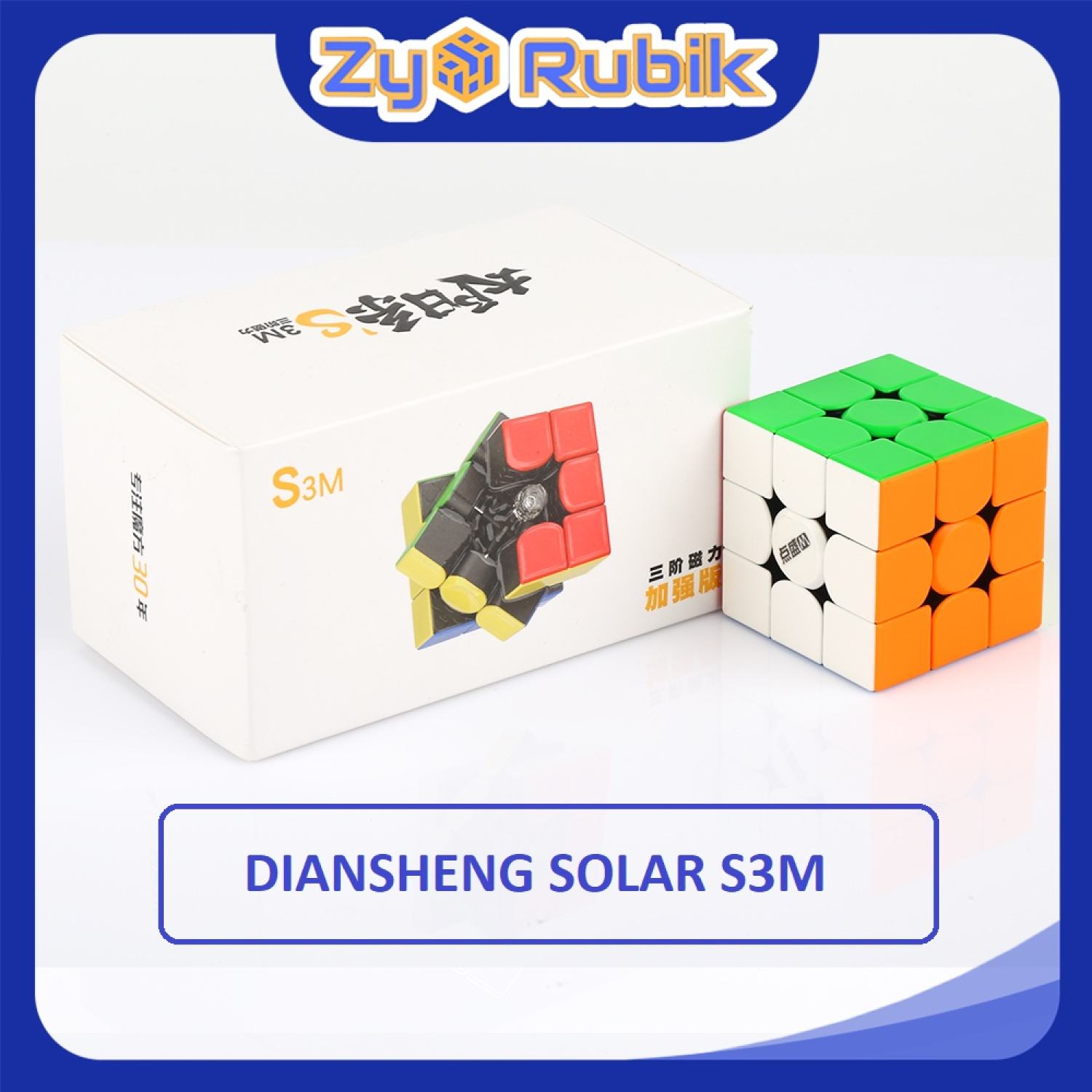 Rubik 3x3 solar s3m 2021 stickerless có nam châm/ dianshengs solar s3m 2021 stickerless - zyo rubik
