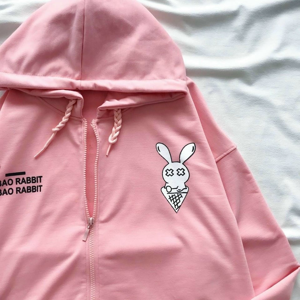 [HCM][FREESHIP TOÀN QUỐC]Áo Khoác Form Rộng Vải Nỉ Siêu cute Rabbit