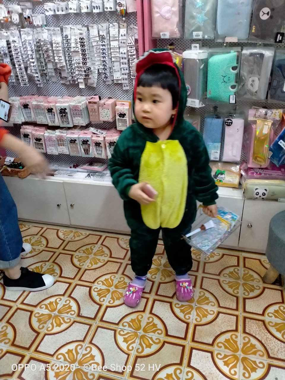 Bộ đồ thú khủng long xanh, bộ đồ hình thú, đồ ngủ khủng long cho trẻ em <3 .