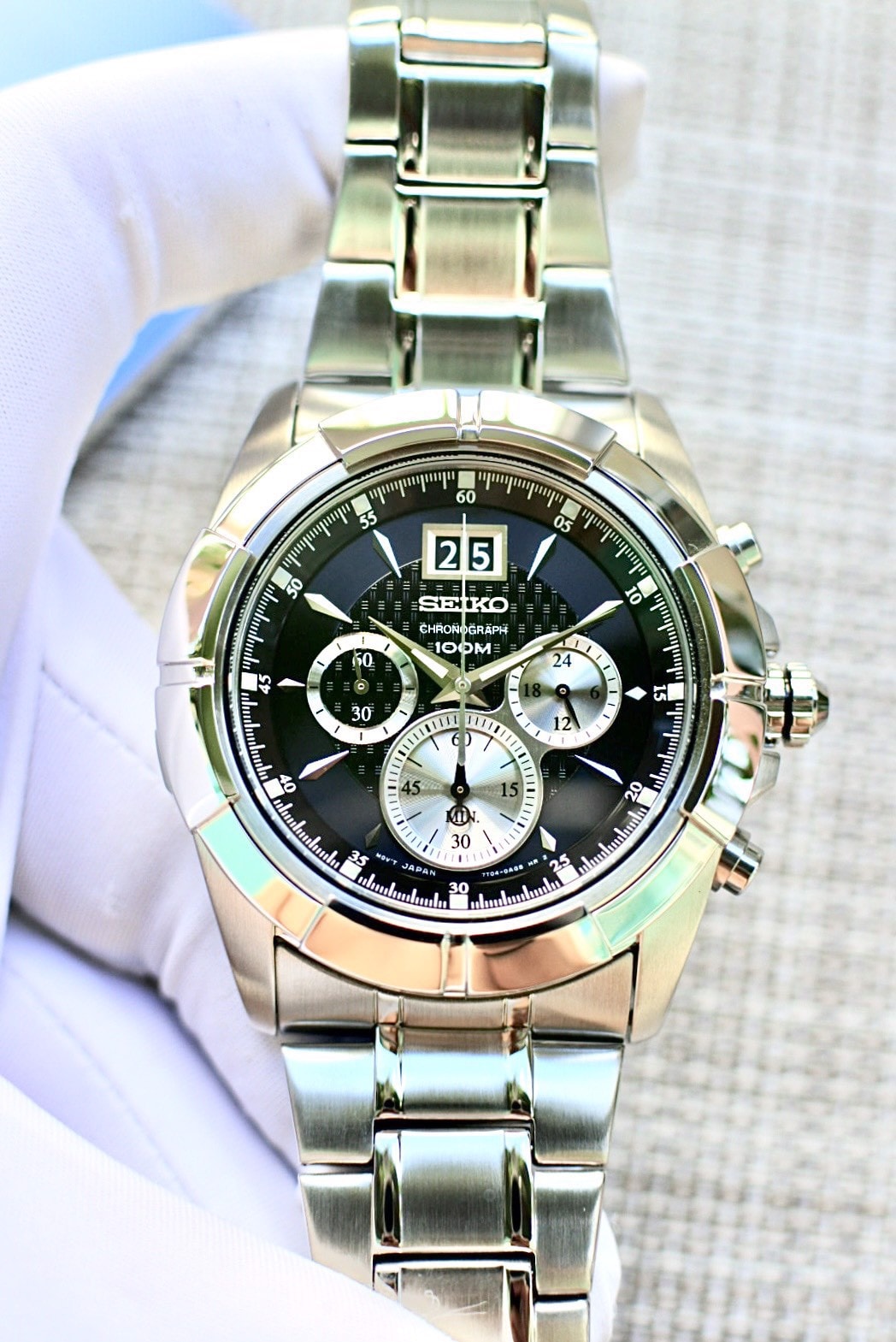 Đồng Hồ Nam Chính Hãng S.E.I.K.0 Quartz Chronograph SPC109P1