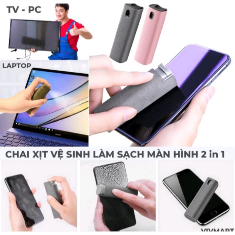 1 BÌNH XỊT VỆ SINH MÀN HÌNH ĐIỆN THOẠI MÁY TÍNH MÀN HÌNH TIVI ĐA NĂNG TIỆN DỤNG HÀNG LOẠI TỐT
