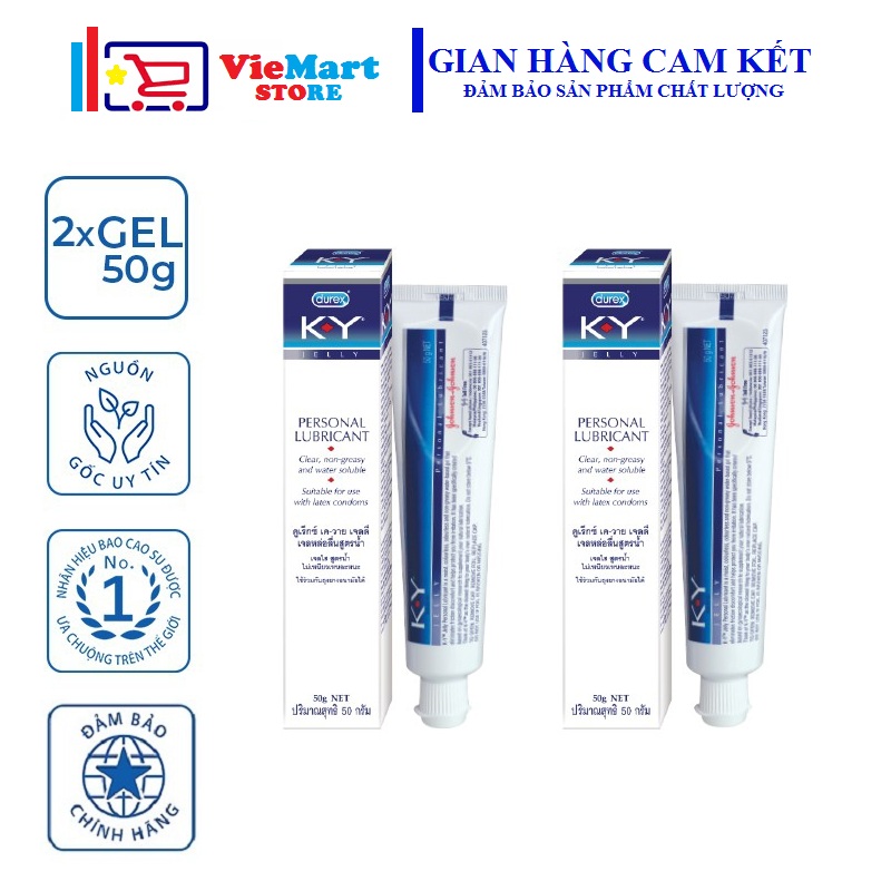 [HCM]Bộ 2 Gel bôi trơn KY - Jelly 50g / tuýp