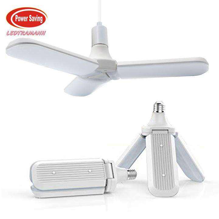 [HOT TIKTOK] Bóng đèn led hình 3 cánh quạt Siêu sáng - Siêu tiết kiệm điện năng- bảo hành 1 năm