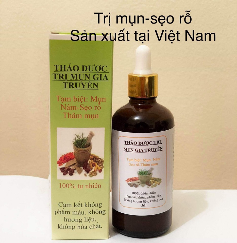 combo sạch mụn thâm rỗ 8 tuần(LO 100ML+ BOT KIEM DAU)