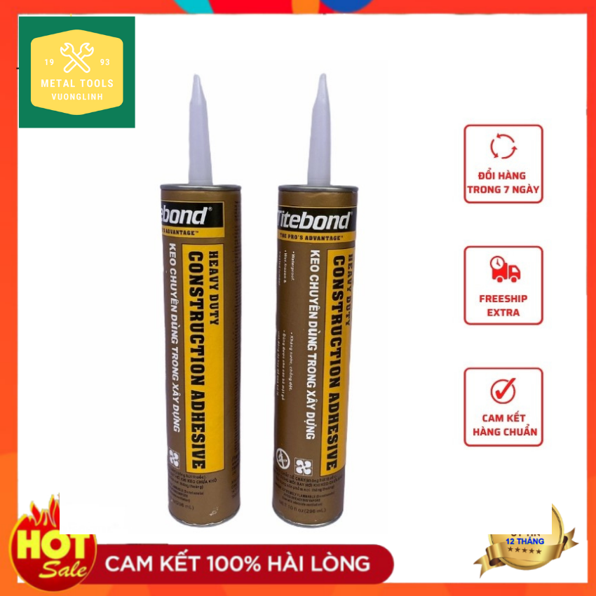 Keo dán xây dựng đa năng Titebond - Metal Tools