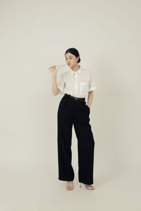  AOEM - THE AOEM CULOTTES - QUẦN TÂY NỮ DÁNG SUÔNG ỐNG RỘNG TÔN DÁNG 
