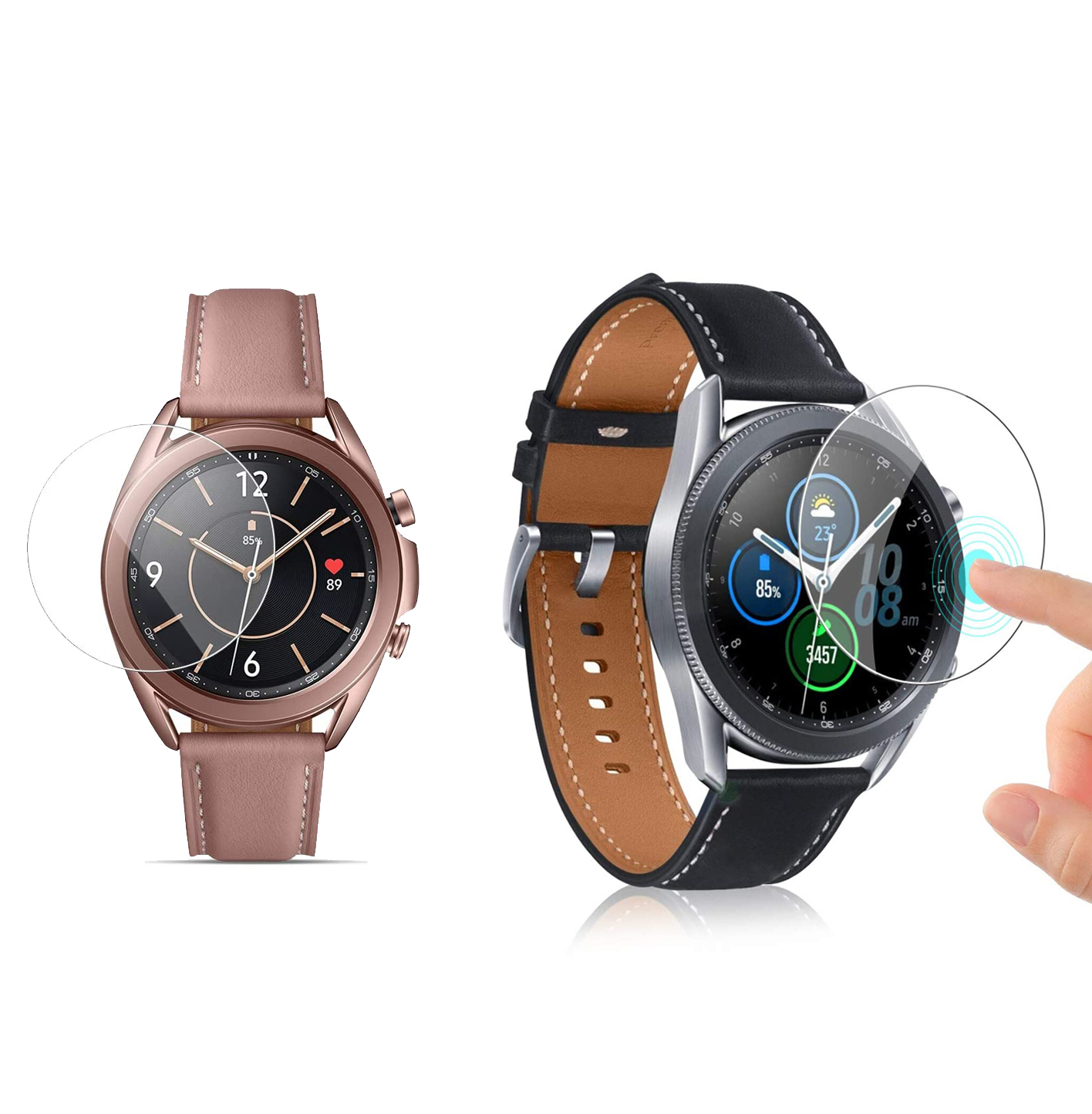 Bộ 03 miếng dán film gor cho đồng hồ samsung galaxy watch 3 41mm và 45mm