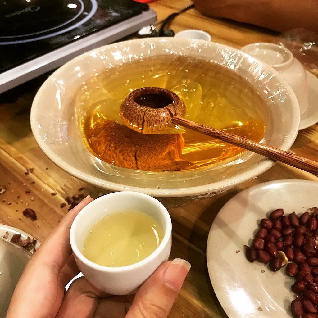 [HCM]Bộ 2 gáo dừa múc rươu hình tròn