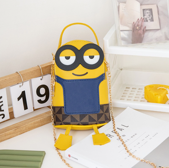 Túi đeo chéo Minion size lớn, phong cách Hàn Quốc