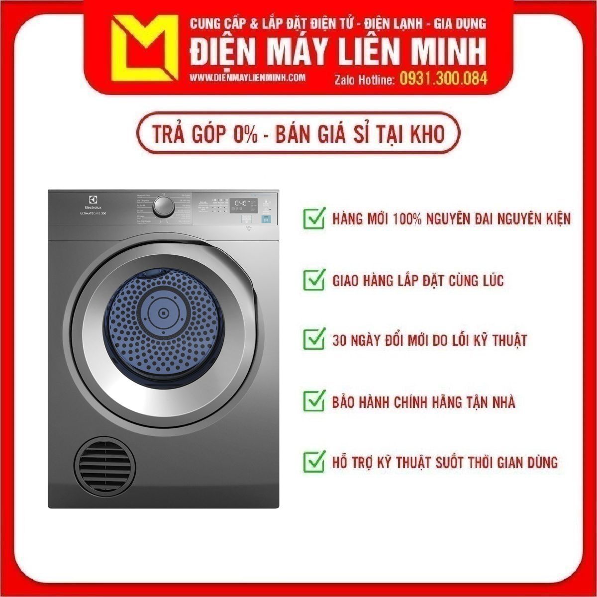 Máy sấy thông hơi electrolux 8.5 kg eds854n3sb mới 2022 hẹn giờ sấy, khóa trẻ em, sấy nhanh 40 phút - giao hàng miễn phí hcm