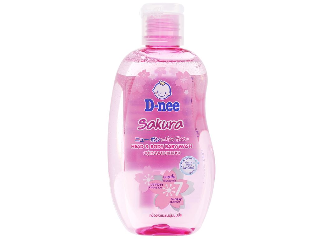 Sữa Tắm Cho Bé, Sữa Tắm Gội Toàn Thân Dnee (200ml) -Ngừa Rôm Sảy, Ngứa Ngáy, An Toàn Cho Da Trẻ, Không Kích Ứng Da Và Mắt Bé - Sữa Tắm Gội Cho Trẻ Sơ Sinh BEMAMA - Sữa Tắm Dnee Đủ Màu