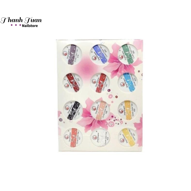 Gel vẽ nail fengshangmei set 12 màu - phụ kiện đồ nail thanh tuấn