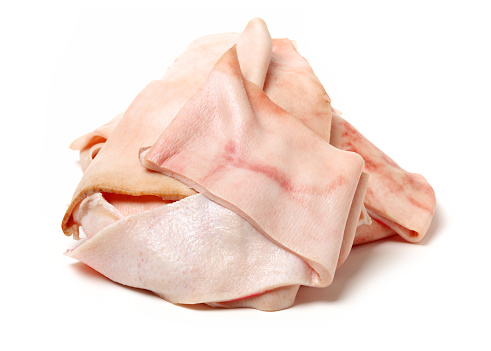 Da heo tươi cấp đông đã làm sạch sẽ_có miếng lớn nhỏ lộn xộn bịch 1kg (hoả tốc tphcm 2h)