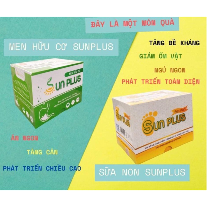 [HCM ] Combo Men Hữu Cơ + Sữa Non Subplus - GIẢM đầy hơi ợ chua tiêu hóa kém tăng cường hệ miễn dịch sức đề kháng...