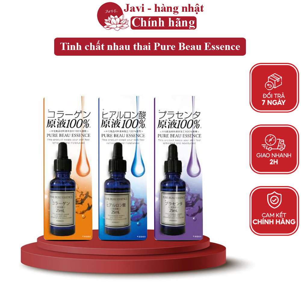 Tinh chất nhau thai Pure Beau Essence Placenta Nhật Bản 25ml ngăn ngừa lão hóa da