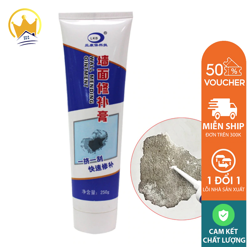 Keo vá tường Keo trám vết nứt tường thông minh Keo chống thấm vá tường