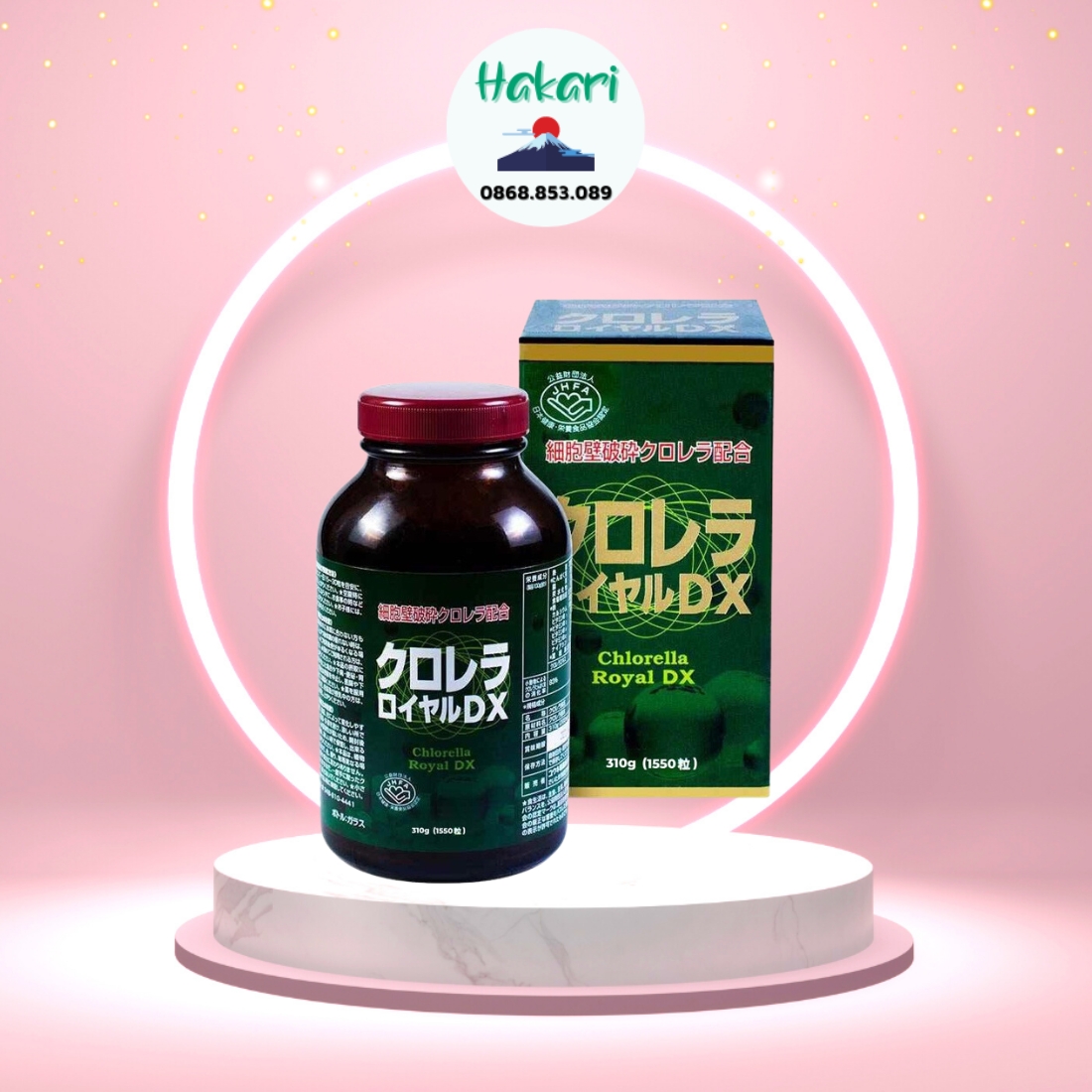 Tảo lục Chlorella Royal DX Nhật Bản 1550 viên