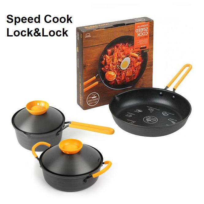 Bộ nồi chảo quánh speedcook lock&lock - bộ nồi chảo quánh lock&lock
