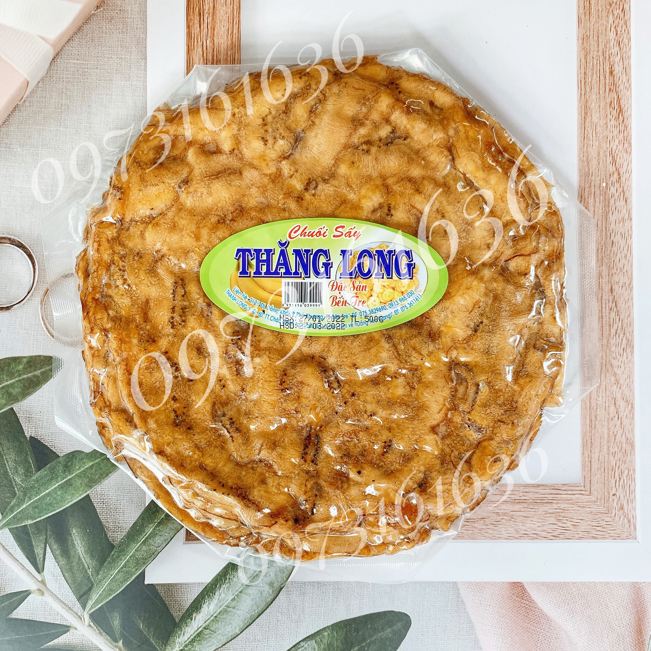 [500g] Chuối xiêm sấy dẻo Thăng Long- đồ ăn vặt