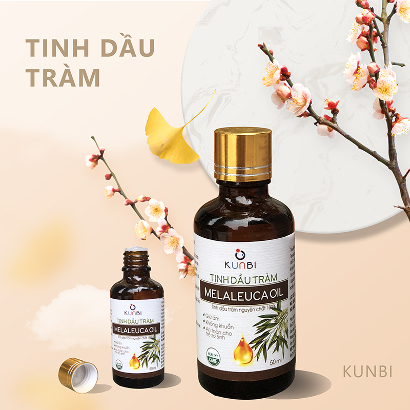 Tinh dầu tràm cho bé nguyên chất Kunbi chai 50ml