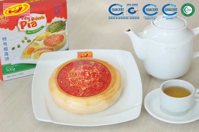 [HCM]BÁNH PÍA ĐẬU XANH SẦU RIÊNG TRỨNG MUỐI TÚI 4 CÁI 320 gr 1*