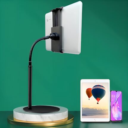 Giá đỡ điện thoại, ipad mini để bàn hợp kim nhôm cao cấp điều chỉnh độ cao linh hoạt chống rung, chắc chắn hổ trợ xem phim, học online chống mõi