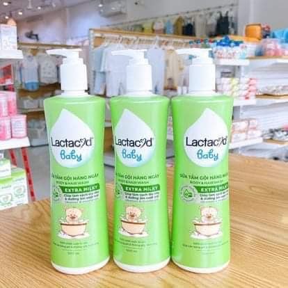 Sữa tắm gội toàn thân lactacyd milky cho bé chai 250ml / 500ml
