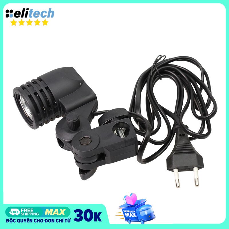 Đui đèn E27 kiêm đế đỡ bóng đèn chụp ảnh dùng cho các studio với phích cắm EU tiện dụng