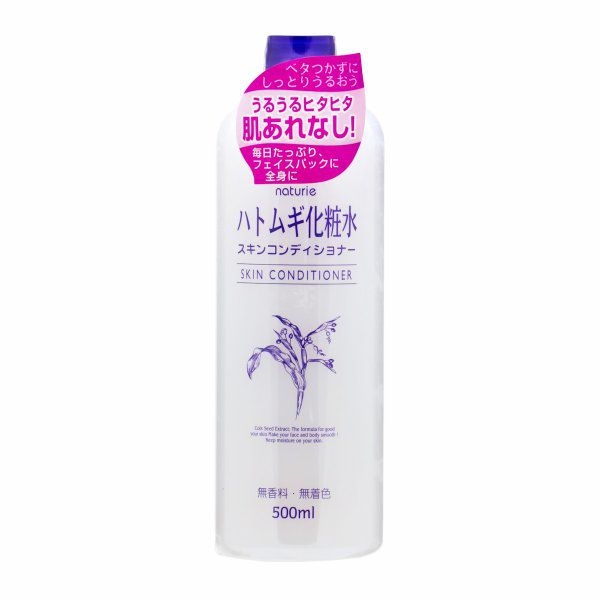 [HCM]NƯỚC HOA HỒNG SE KHÍT LỖ CHÂN LÔNG HẠT Ý DĨ NHẬT NATURIE SKIN CONDITIONER  500ML