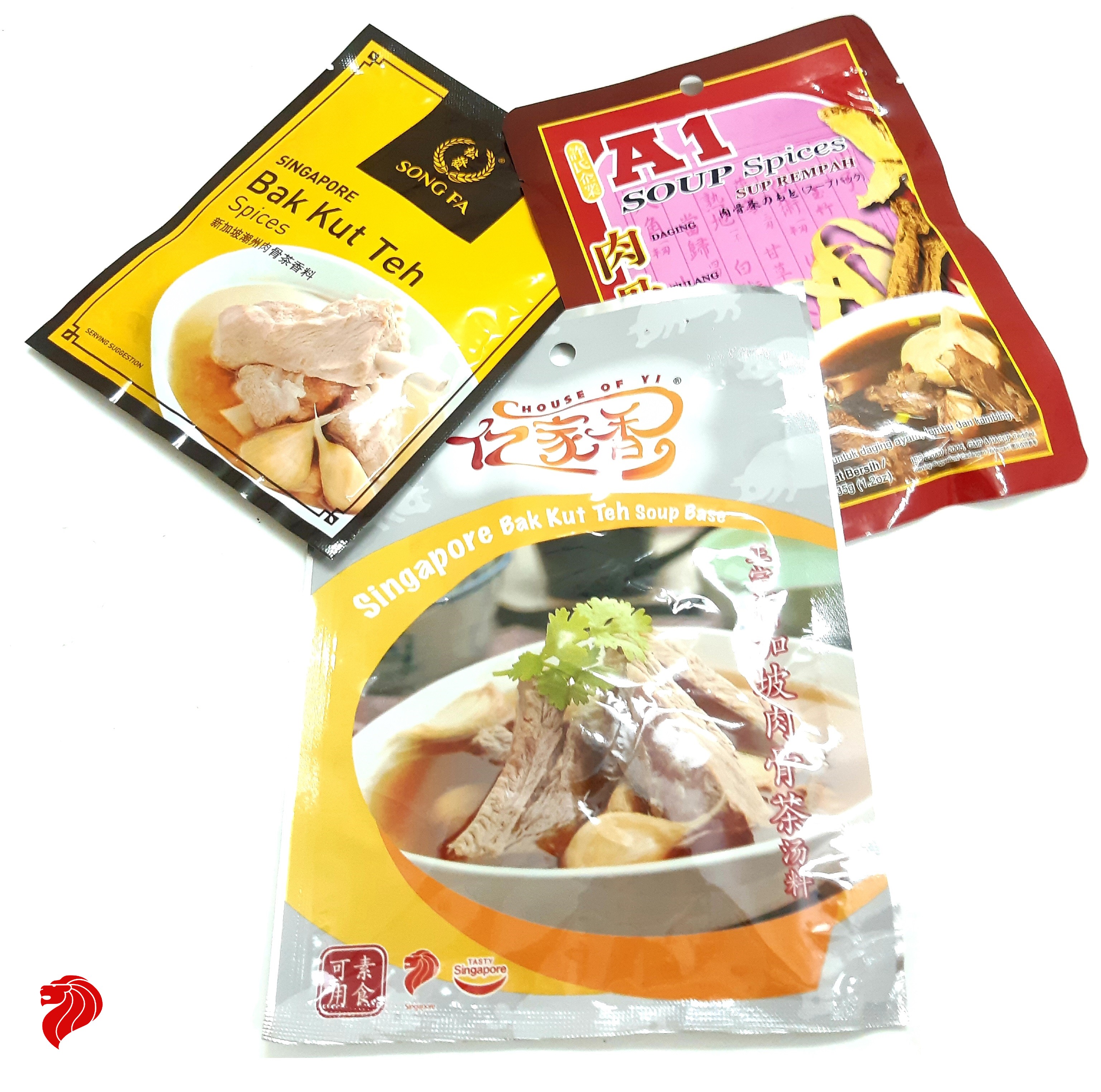 [HCM]Combo 3 gói gia vị Bak Kut Teh Singapore: YI JIA XIANG SONG FA & A1