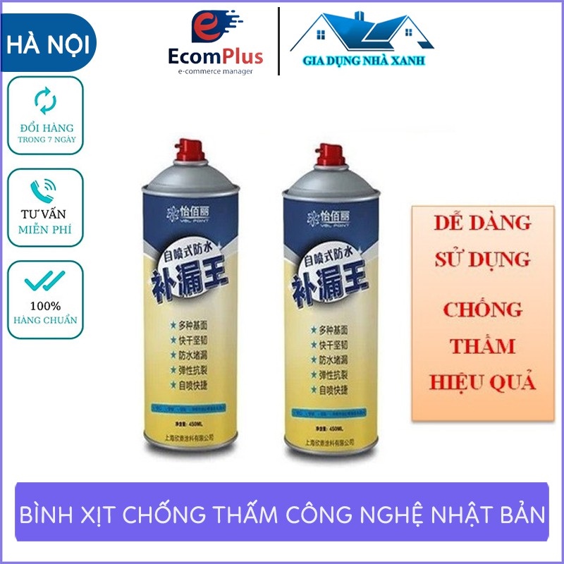 Xịt Chống Thấm Dung Dịch Chống Thấm Đa Năng Công Nghệ Nhật Bản Giúp Chống Thấm Hiệu Quả Cho TườngTrần  Mái Nhà
