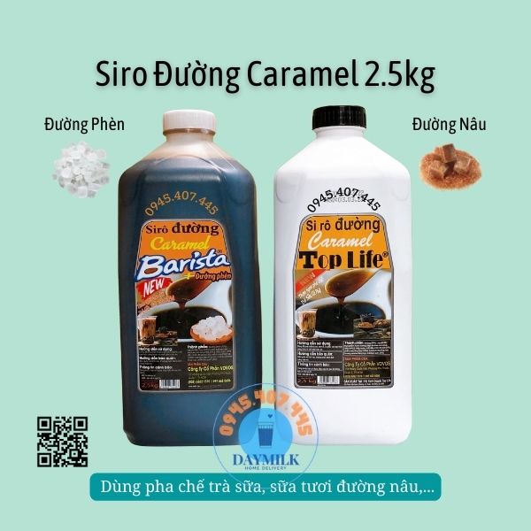 Siro đường nâu chai 2,5kg - brown sugar syrup 2,5kg