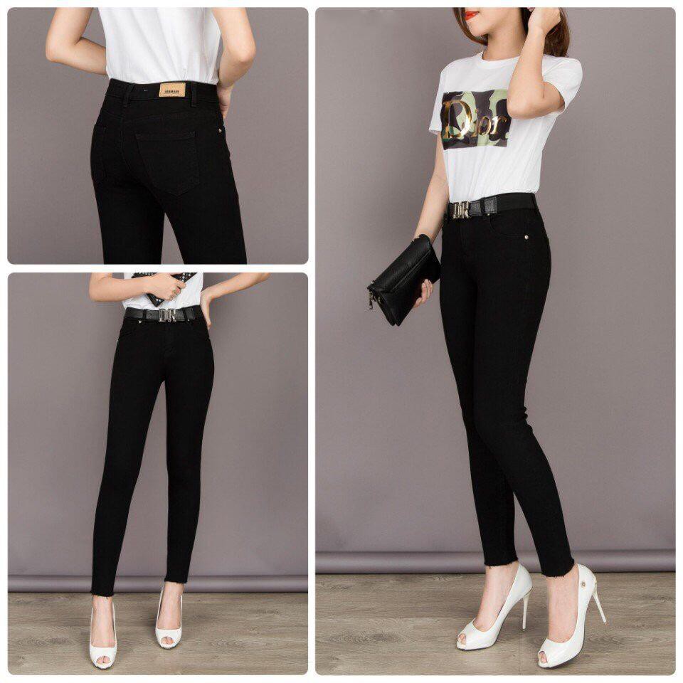 Quần legging kaki thun nữ dài co giãn loại xịn