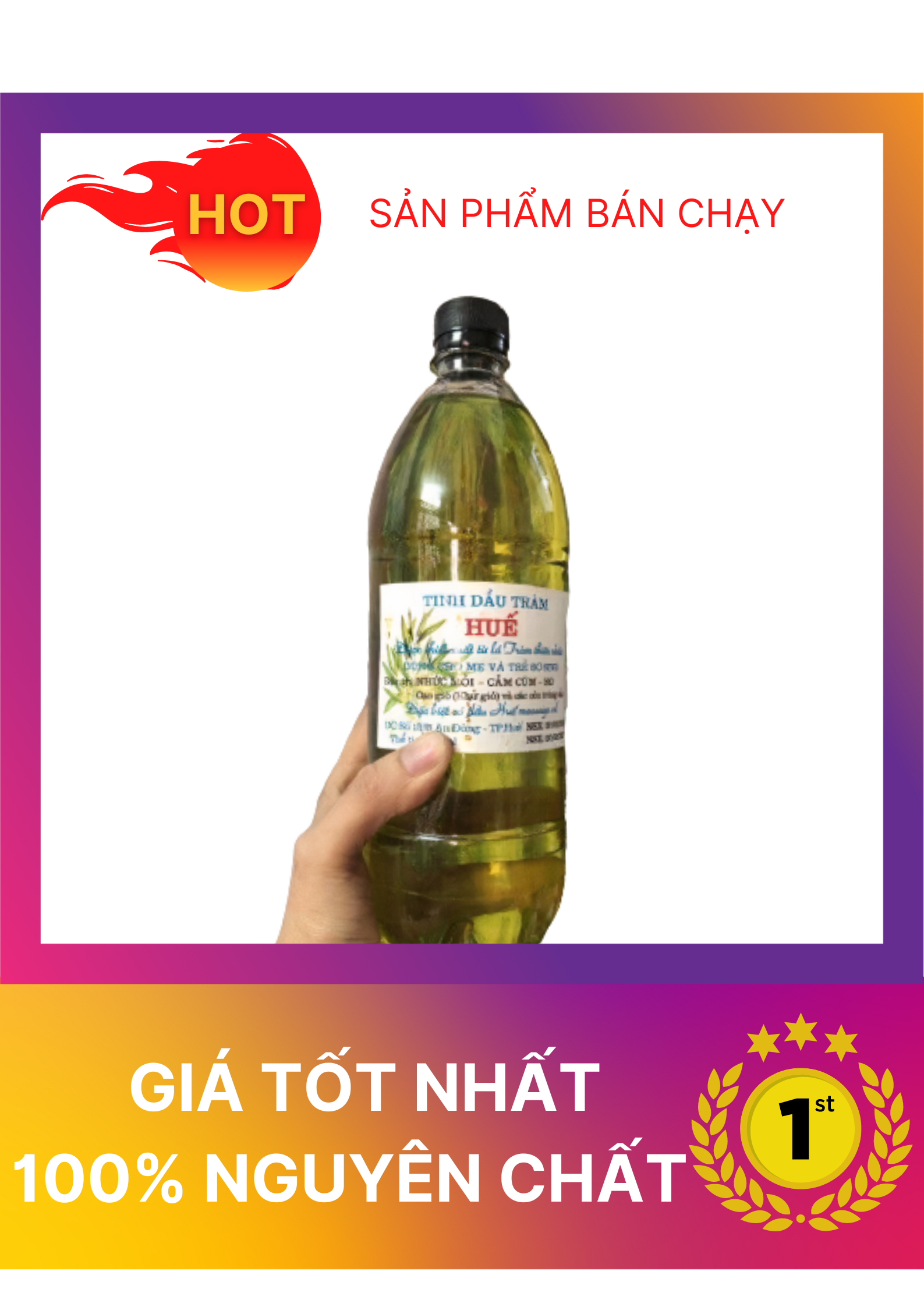 Sỉ Tinh Dầu Tràm Huế Nguyên Chất 500ml