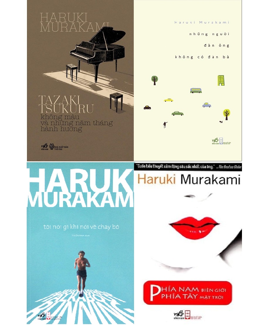 nguyetlinhbook - Combo 4 Cuốn Sách Của Tác Giả Haruki Murakami - NXB Hội Nhà Văn.
