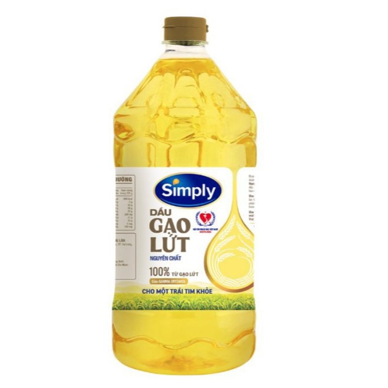 DẦU GẠO LỨT SIMPLY 2 LÍT 1 LÍT