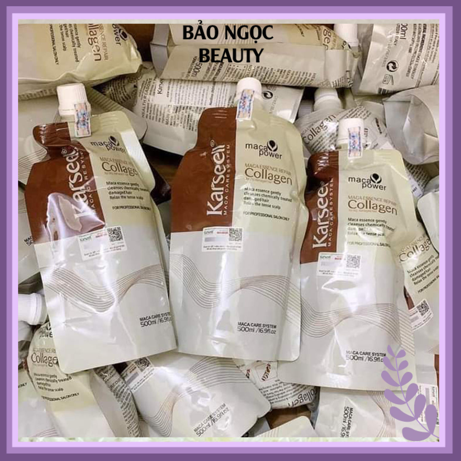 Ủ Tóc Collagen Karseell 500ml Siêu Mượt Phục Hồi Tóc Hư Tổn, Cấp Ẩm