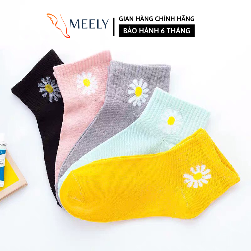 Combo 5 đôi tất hoa cúc thời trang meely