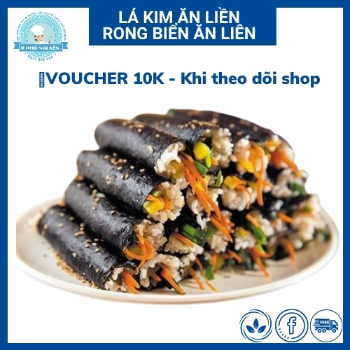 5 gói lá kim - rong biển hàn quốc ăn liền